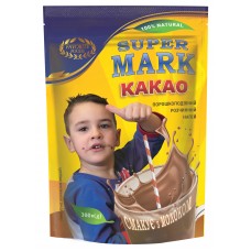 КАКАО напій розчинний порошкоподібний "SUPER MARK" ТМ "ФАВОРИТ ФУДЗ" ДОЙ-ПАК 300г КАКАО напій розчинний порошкоподібний "SUPER MARK" ТМ "ФАВОРИТ ФУДЗ" ДОЙ-ПАК 300г